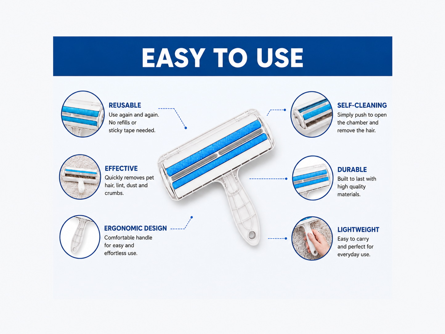 Pawlix™ Pet Hair Remover Roller
